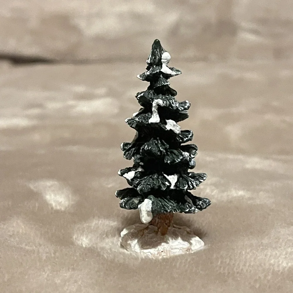 Lemax Christmas Village‎ Town Resin Evergreen Pine Trees Dept 56 Miniature